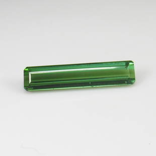 2.90 Ct Natural Tourmaline Loose Stone: Weight - 2.90 Ct / Size - 18.50 x 14.00 x 3.60 mm / Shape - Octagon Cut / Color - Green / Clarity - SI / Origin - Mozambique / Treatment - None