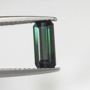 1.14 Ct Natural Tourmaline Loose Stone: Weight - 1.14 Ct / Size - 9.00 x 4.00 x 3.30 mm / Shape - Octagon Cut / Color - Green / Clarity - SI / Origin - Mozambique / Treatment - None