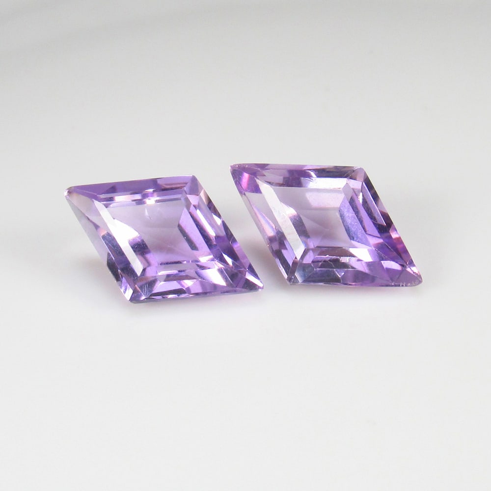8.26 Ct Natural Purple Amethyst Pair Loose Stones Certified Natural earthmined Gemstones (1 of 2)