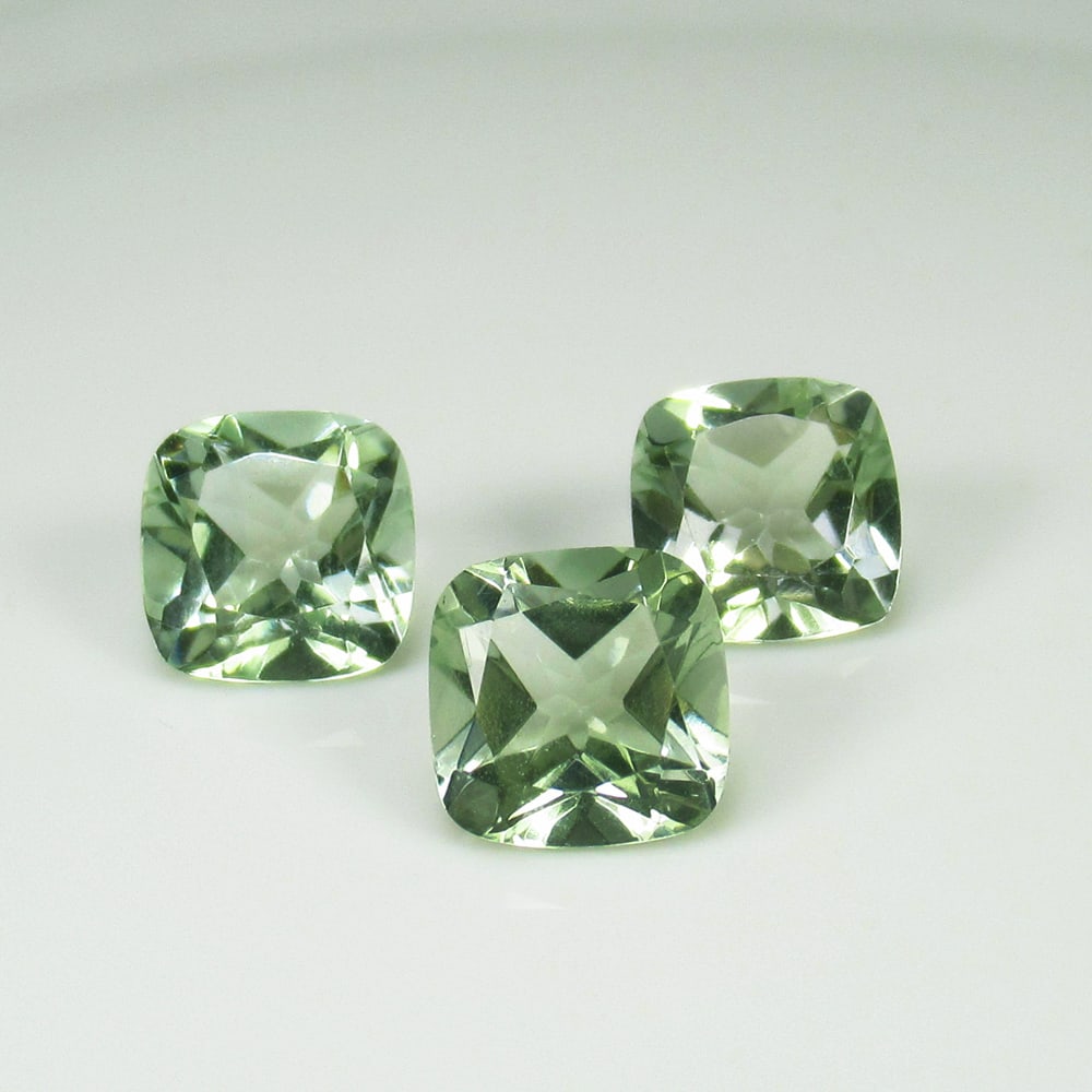 6.21 Ct Natural Green Amethyst Set Loose Stones Certified Natural earthmined Gemstones (1 of 2)