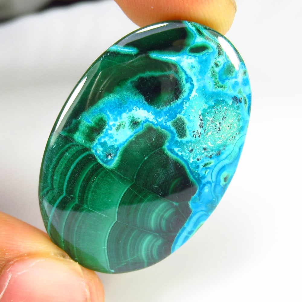 44.17 Ct Natural Malachite Loose Stone Certified Natural earthmined Gemstones (1 of 2)