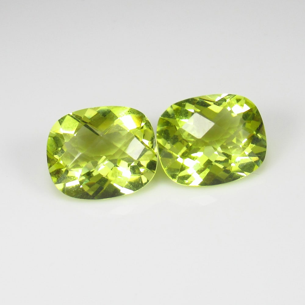 9.16 Ct Natural Lemon Quartz Pair Loose Stones Certified Natural earthmined Gemstones (1 of 2)