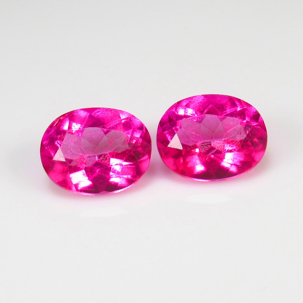 6.28 Ct Natural Pink Topaz Pair Loose Stones Certified Natural earthmined Gemstones (1 of 2)