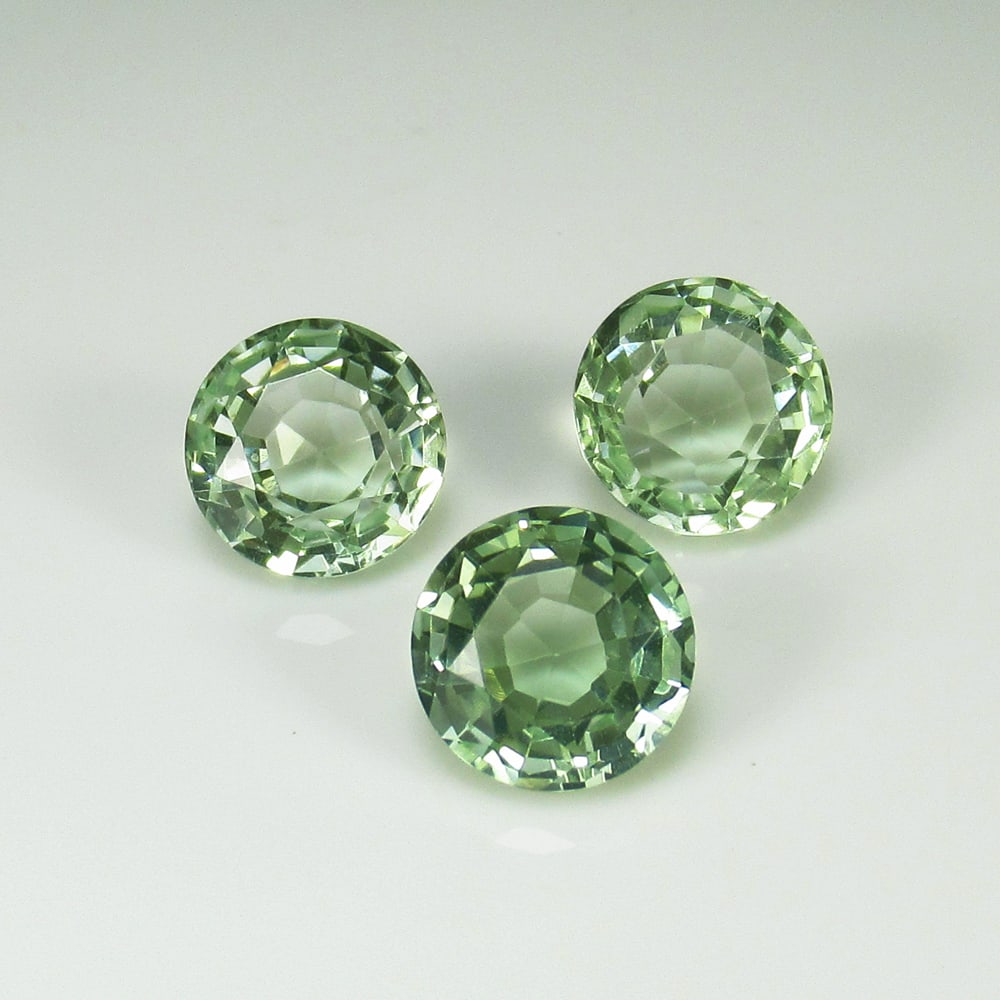 11.00 Ct Natural Green Amethyst Set Loose Stones Certified Natural earthmined Gemstones (1 of 2)