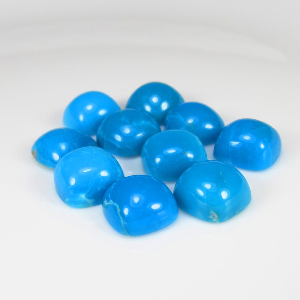 23.88 Ct Natural Blue Turquoise Jewellery Set Loose Stones Certified Natural earthmined Gemstones (1 of 3)