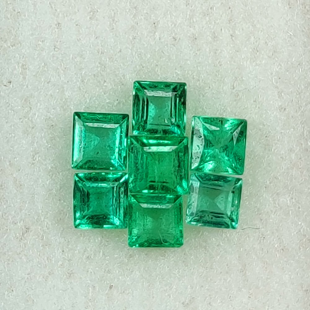 1.59 Ct Natural Emerald Jewellery Set Loose Stones Certified Natural earthmined Gemstones (1 of 3)