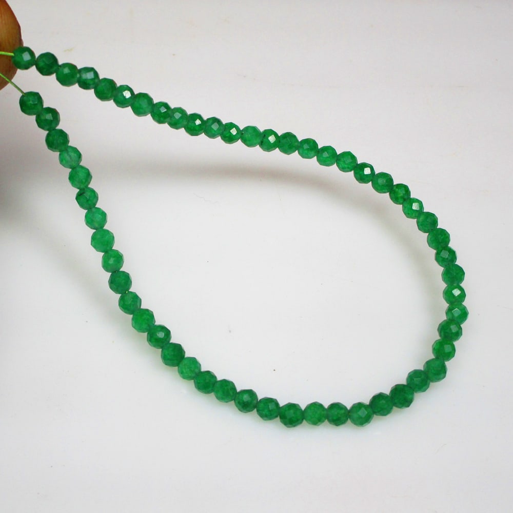 9.07 Ct Natural Green Onyx Loose Beads (1 of 2)