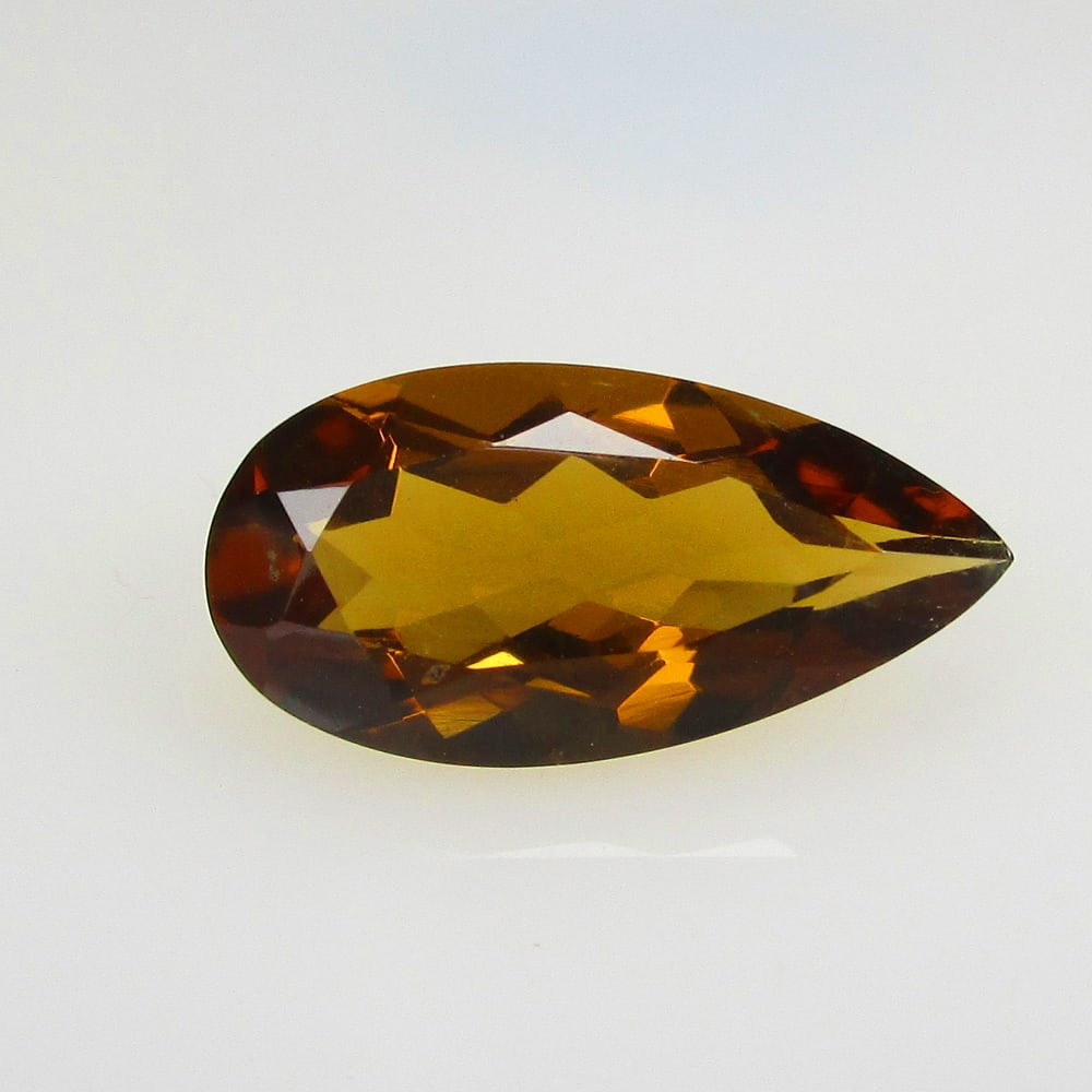 5.26 Ct Natural Honey Quartz Loose Stone: Weight - 5.26 Ct / Size - 18.00 x 9.00 x 5.90 mm / Shape - Pear Cut / Color - Honey Yellow / Clarity - VVS / Origin - Brazil / Treatment - None
