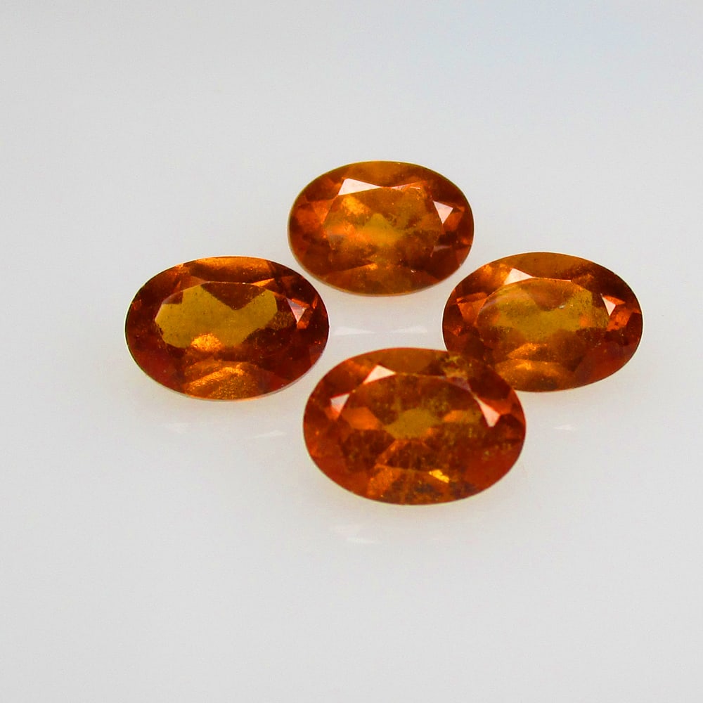 3.98 Ct Natural Hessonite Garnet Set Loose Stones (1 of 2)