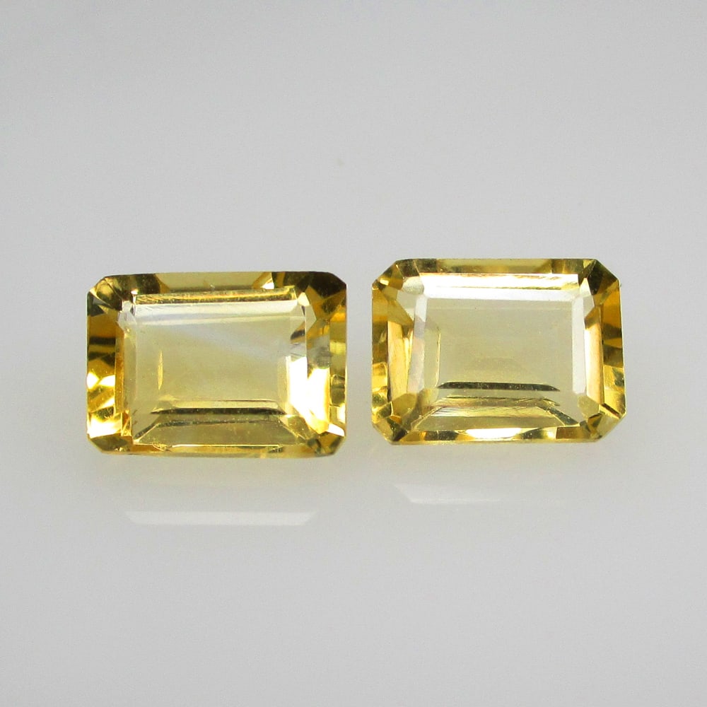 2.98 Ct Natural Citrine Pair Loose Stones (1 of 2)