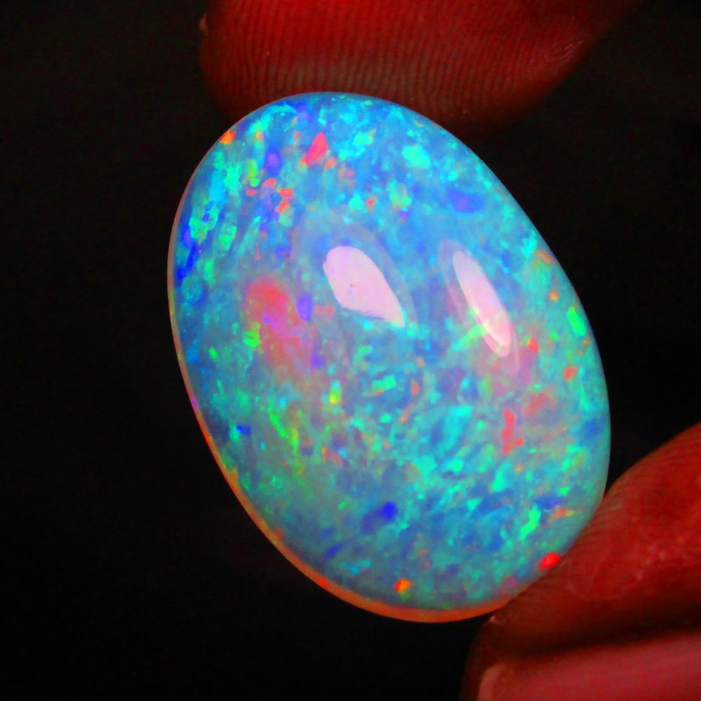 12.89 Ct Natural Multi-Color Flash Fire Opal Loose Stone (1 of 3)