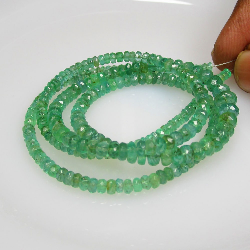 60.78 Ct Natural Emerald Loose Beads (1 of 2)