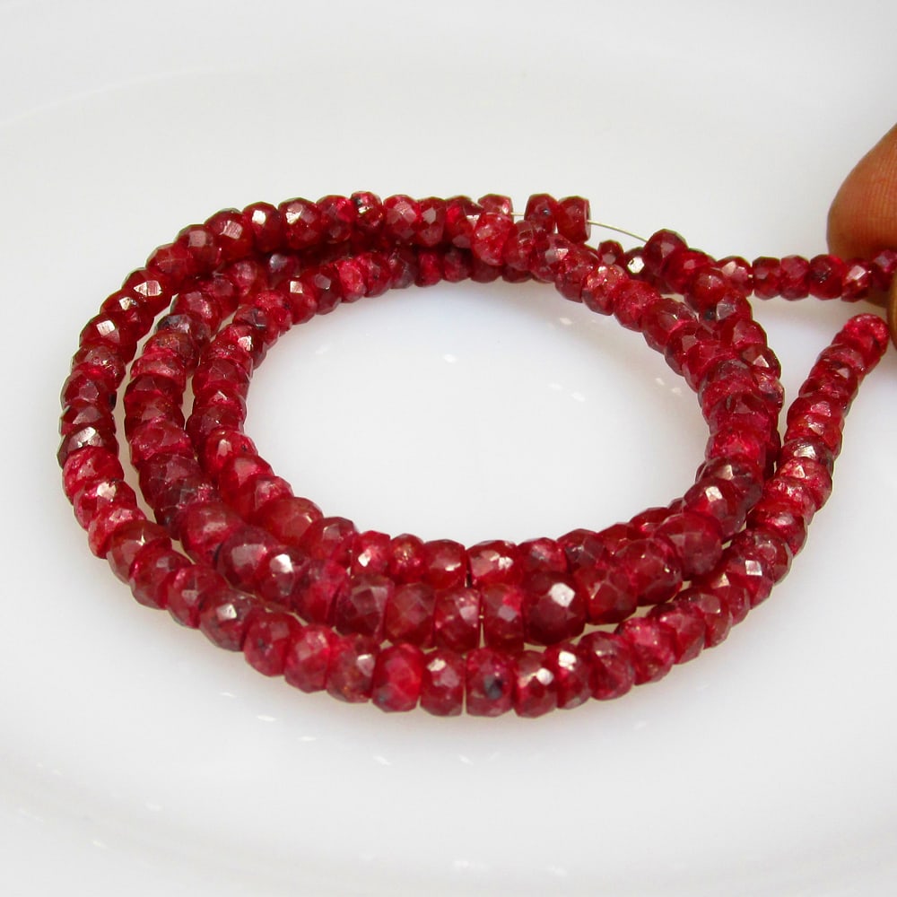 96.15 Ct Natural 152 Red Ruby Loose Beads (1 of 2)