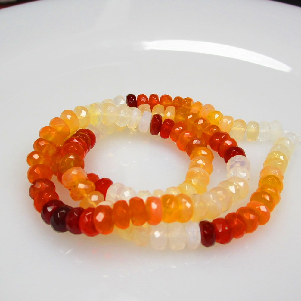 74.91 Ct Natural 119 Fire Opal Loose Beads (1 of 2)