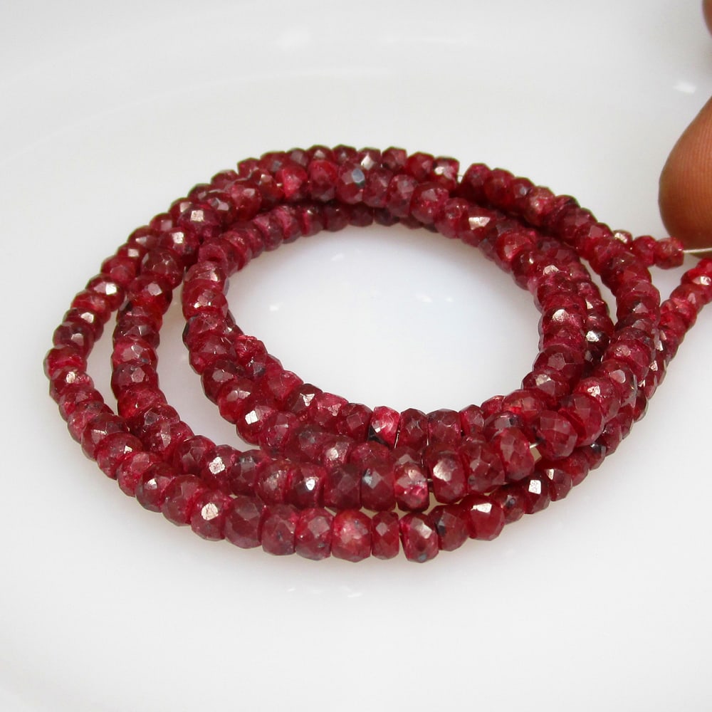 116.73 Ct Natural 199 Red Ruby Loose Beads (1 of 2)