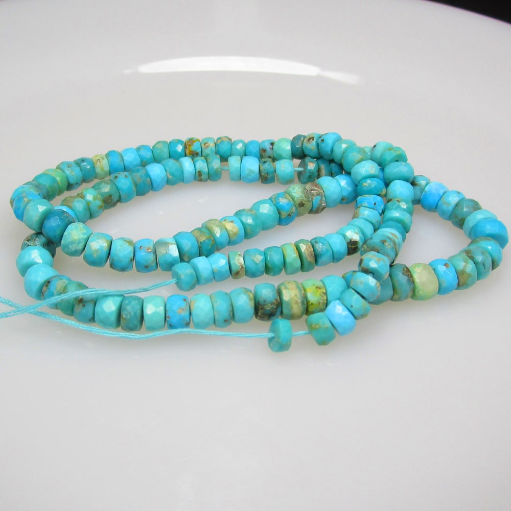 81.85 Ct Natural 131 Blue Turquoise Loose Beads (1 of 2)