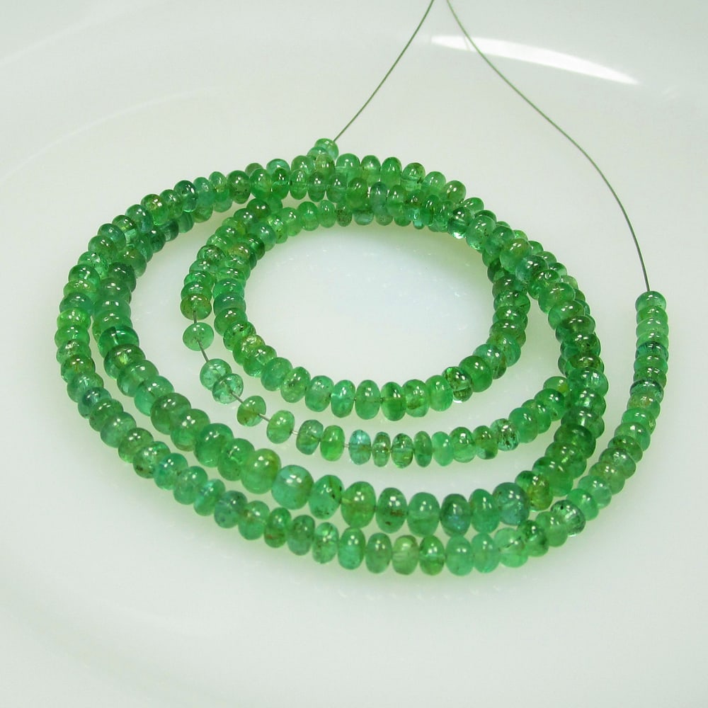 52.97 Ct Natural 215 Emerald Loose Beads (1 of 3)