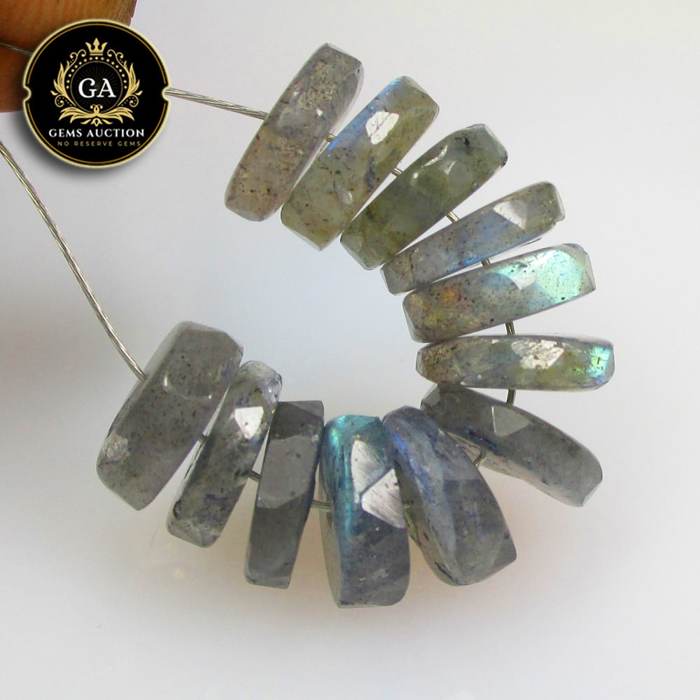 14.31 Ct Natural Labradorite Round Beads: Weight - 14.31 Ct / Size - 7.50 - 7.80 mm / 12 Pc's / Shape - Excellent Round Beads / Clarity - Opaque / Origin - Africa / Treatment - None