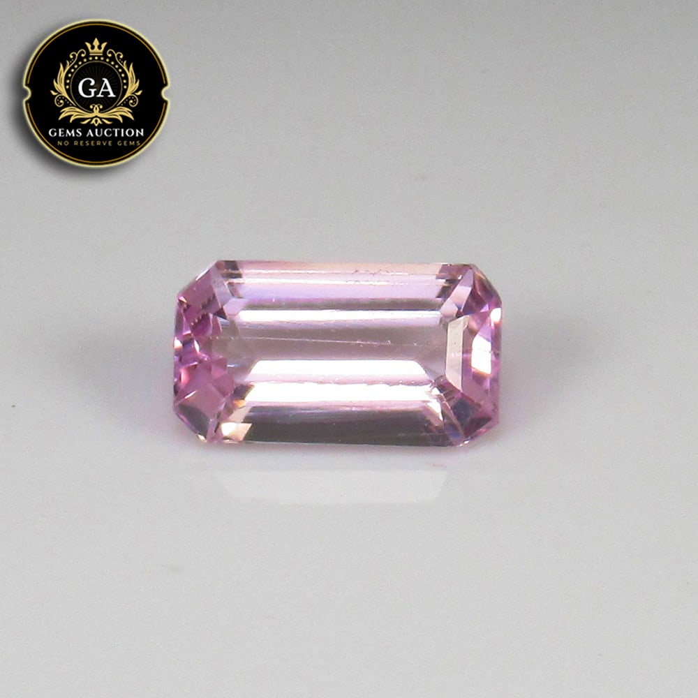 3.03 Ct Natural Sweet Pink Kunzite Octagon Cut: Weight - 3.03 Ct / Size -11.20 x 6.50 x 4.80 mm / Shape - Octagon Cut / Color - Sweet Pink / Clarity - VVS / Origin - Afghanisthan / Treatment - None