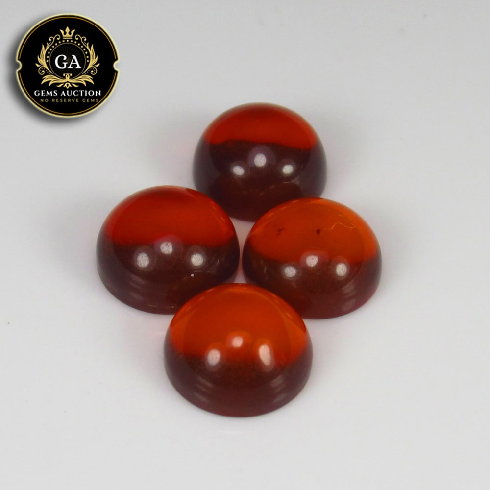 3.40 Ct Natural Spectacular Baltic Amber Round Set (1 of 3)