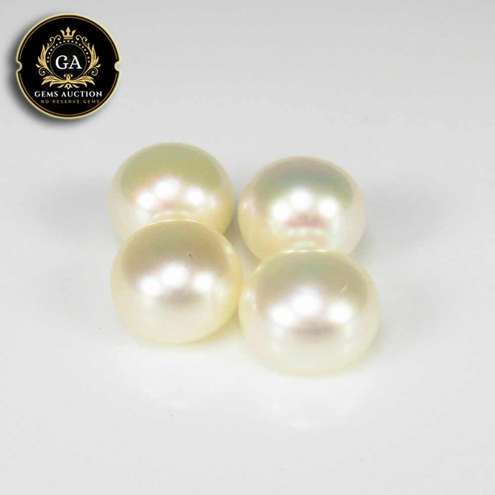 7.25 Ct Natural Fresh Water Pearl Round Beads: Weight - 7.25 Ct / Size - 6.50 - 7.00 mm / 4 Pc's / Shape - Drilled Round Beads / Color - White / Clarity - OPaque / Origin - India / Treatment - None