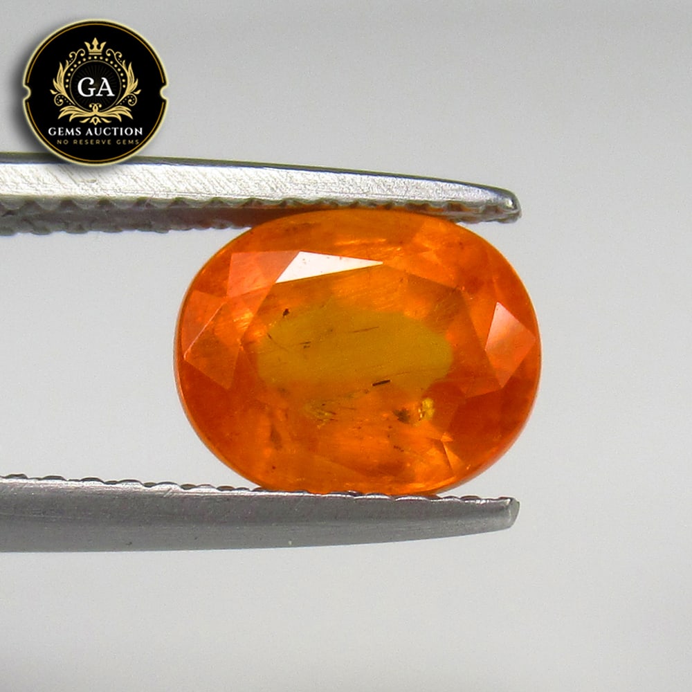 2.85 Ct Natural Fanta Orange Spessarite Garnet Oval Cut: Weight - 2.85 Ct / Size - 8.60 x 7.00 x 4.90 mm / Shape - Oval Cut / Clarity - SI / Origin - Madagascar / Treatment - None
