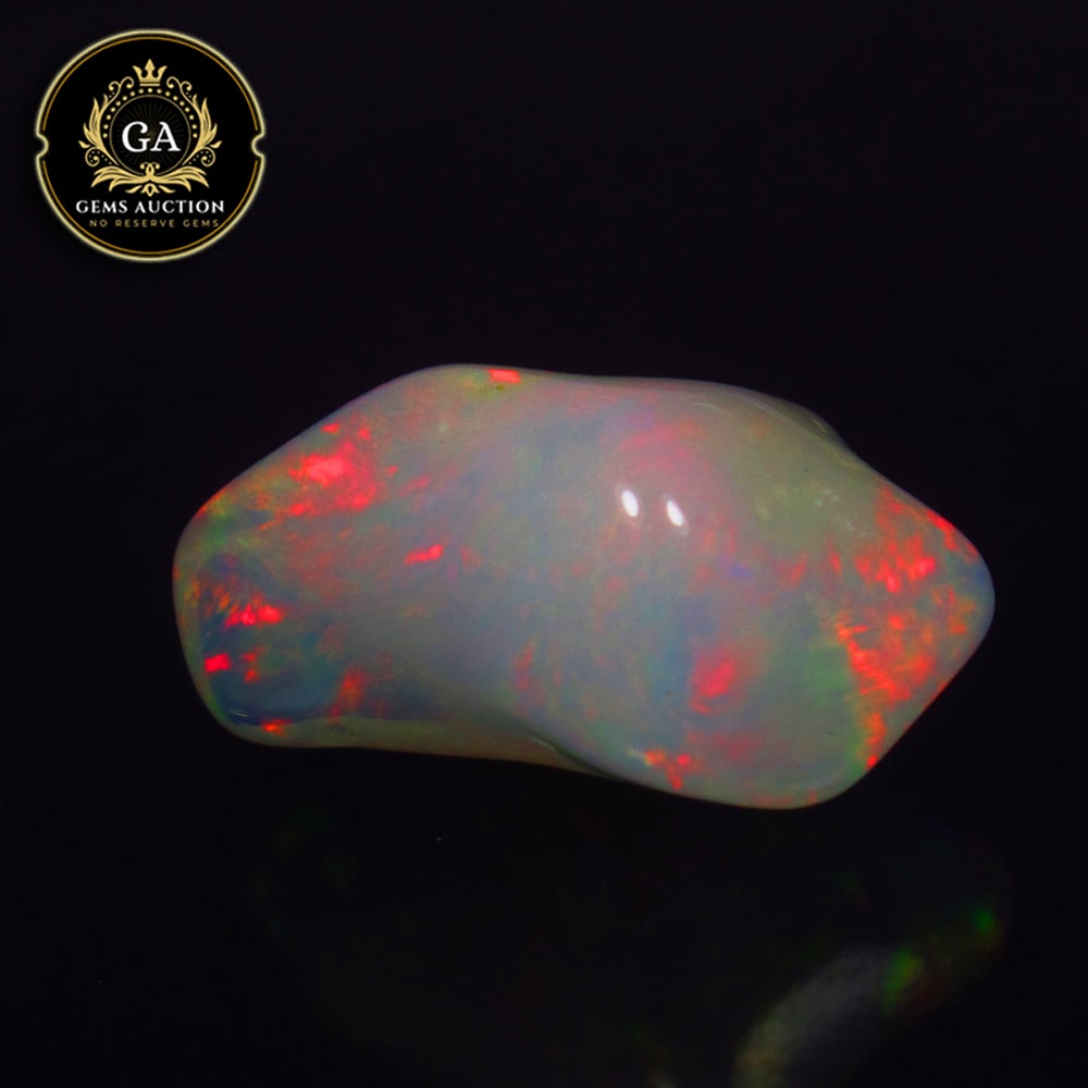 5.04 Ct Natural Multicolor Top Fire Opal Solid Rough Cab (1 of 4)