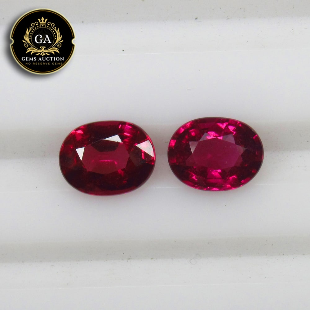2.70 Ct Natural Rose Garnet Oval Cut Pair: Weight - 2.70 Ct / Size - 7.50 x 5.80 x 3.60 mm / 2 Pc's / Shape - Oval Cut / Clarity - VVS / Origin - Nigeria / Treatment - None