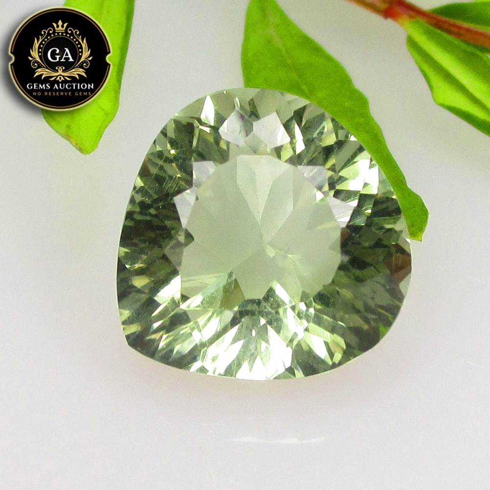 5.14 Ct Natural Brazilian Green Amethyst Pear Cut (1 of 3)