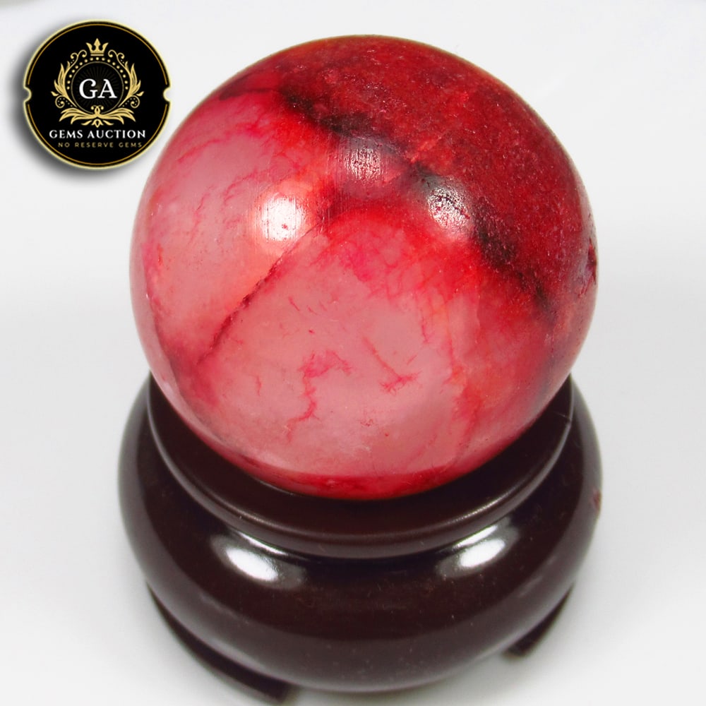360.00 Ct Natural Fine Red Agate Jumbo Sized Globe (1 of 4)