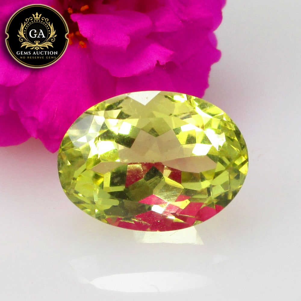6.08 Ct Natural Loupe Clean Lemon Quartz Oval Cut: Weight - 6.08 Ct / Size - 13.40 x 10.00 x 8.10 mm / Shape - Oval Cut / Clarity - VVS / Origin - Brazil / Treatment - None
