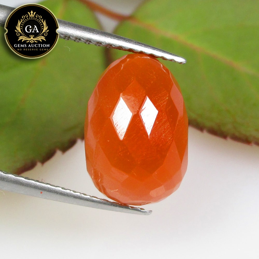 6.08 Ct Natural Orange Carnelian Drilled Dumble Beads: Weight - 6.08 Ct / Size - 12.10 x 8.40 x 8.40 mm / Shape - Dumble Beads / Clarity - Semi - Transparent / Origin - Brazil