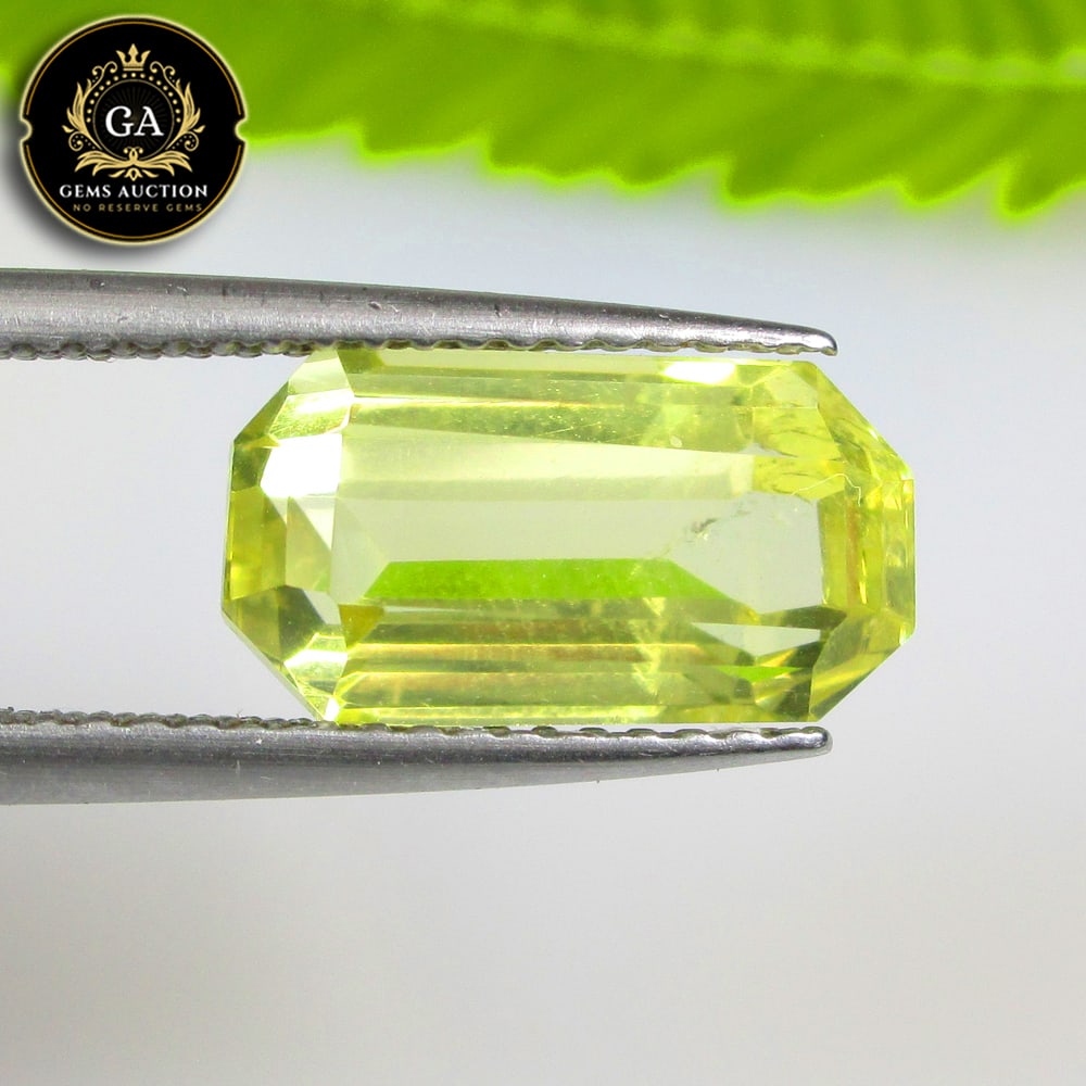 3.59 Ct Natural Loupe Clean Lemon Quartz Octagon Cut: Weight - 3.59 Ct / Size - 12.20 x 6.60 x 5.90 mm / Shape - Octagon Cut / Clarity - VVS / Origin - Brazil / Treatment - None