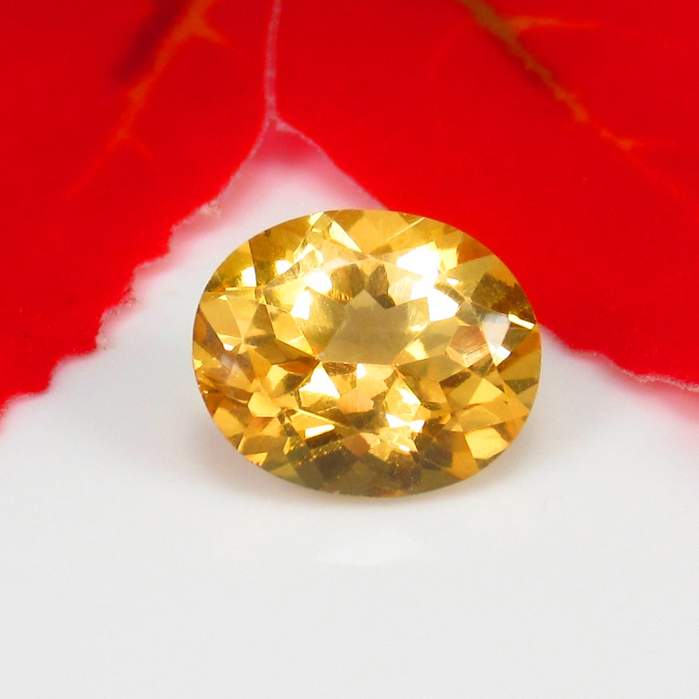 6.12 Ct Color Coated Yellow Topaz Oval Cut (1 of 3)