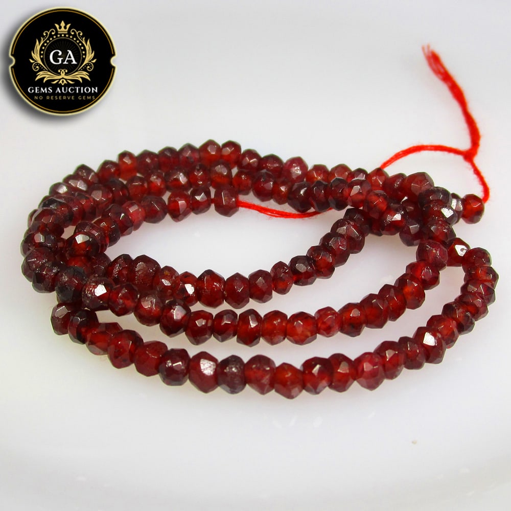 50.66 Ct Natural Rhodolite Garnet Almandine Round Cut Beads (1 of 3)