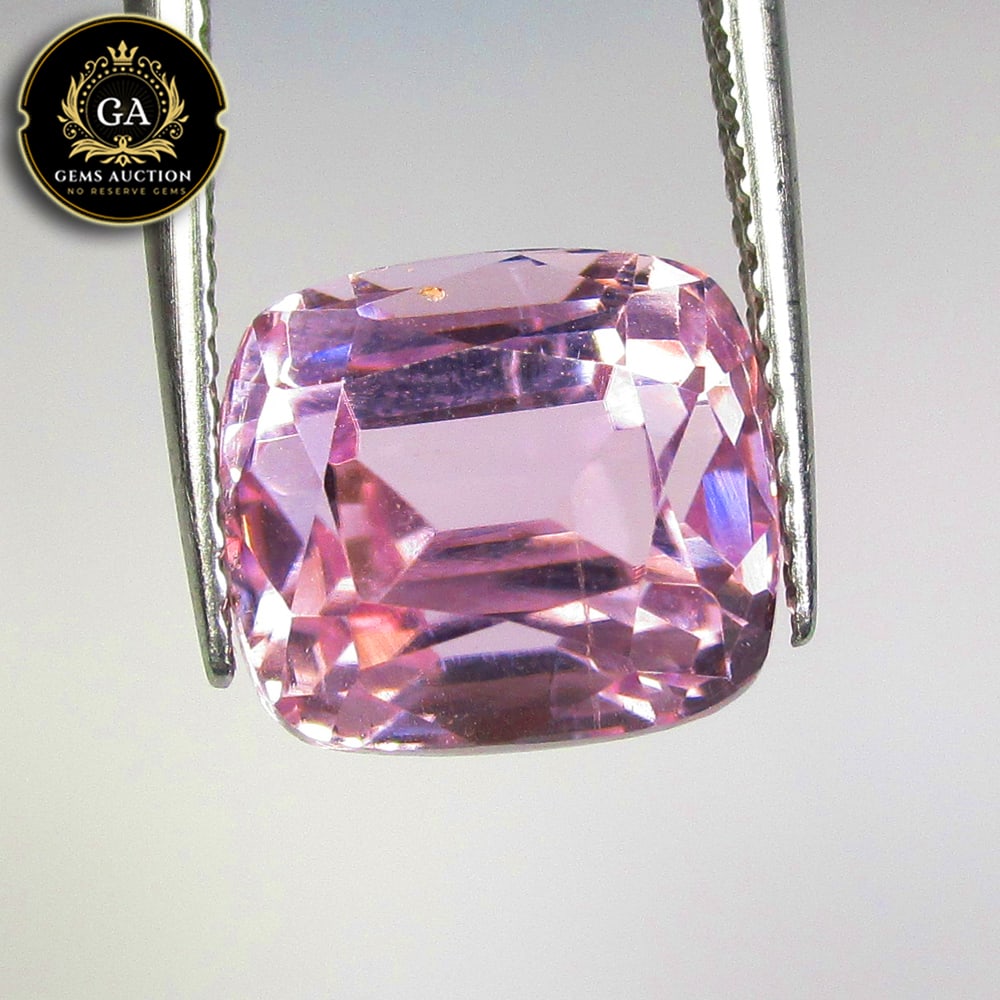 5.62 Ct Natural Sweet Pink Kunzite Cushion Cut: Weight - 5.62 Ct / Size - 9.80 x 8.80 x 7.80 mm / Shape - Cushion Cut / Color - Sweet Pink / Clarity - VVS / Origin - Afghanisthan / Treatment - None
