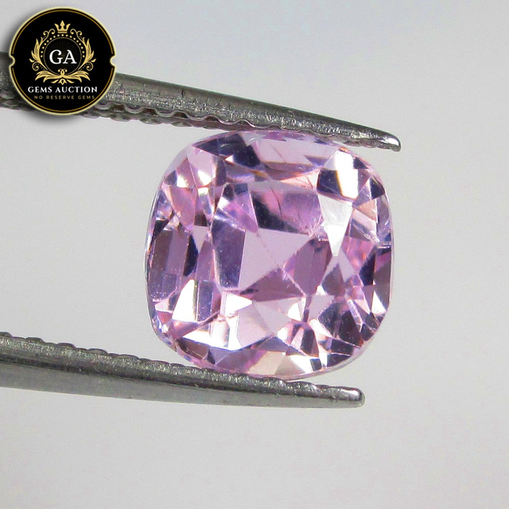 2.08 Ct Natural Kunzite Excellent Cushion Cut: Weight - 2.08 Ct / Size - 6.80 x 6.80 x 6.40 mm / Shape - Cushion Cut / Color - Sweet Pink / Clarity - VVS / Origin - Afghanisthan / Treatment - None