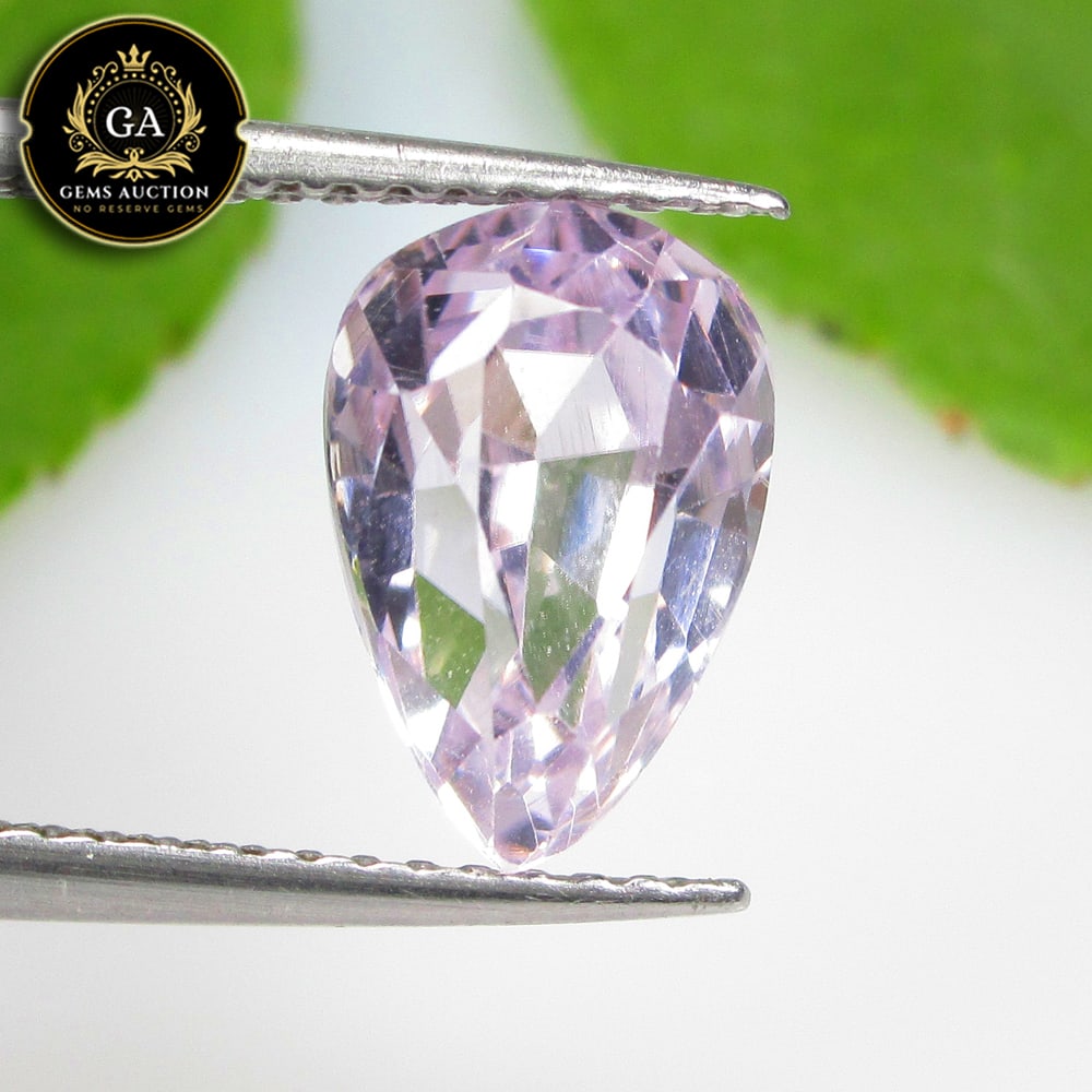 2.92 Ct Natural Sweet Pink Kunzite Pear Cut: Weight - 2.92 Ct / Size - 10.20 x 6.90 x 6.50 mm / Shape - Pear Cut / Color - Sweet Pink / Clarity - VVS / Origin - Afghanisthan / Treatment - None