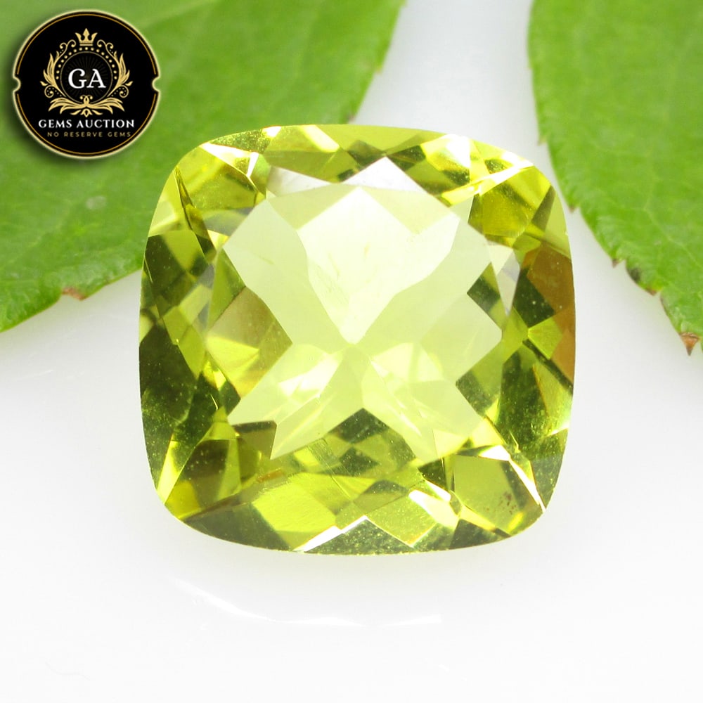 7.49 Ct Natural Lemon Quartz Cushion Cut: Weight - 7.49 Ct / Size - 13.10 x 13.10 x 7.40 mm / Shape - Cushion Cut / Clarity - VVS / Origin - Brazil / Treatment - None