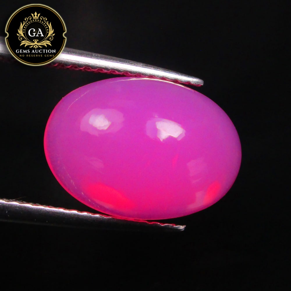 2.82 Ct Natural Pink Fire Opal Oval Cab (1 of 3)