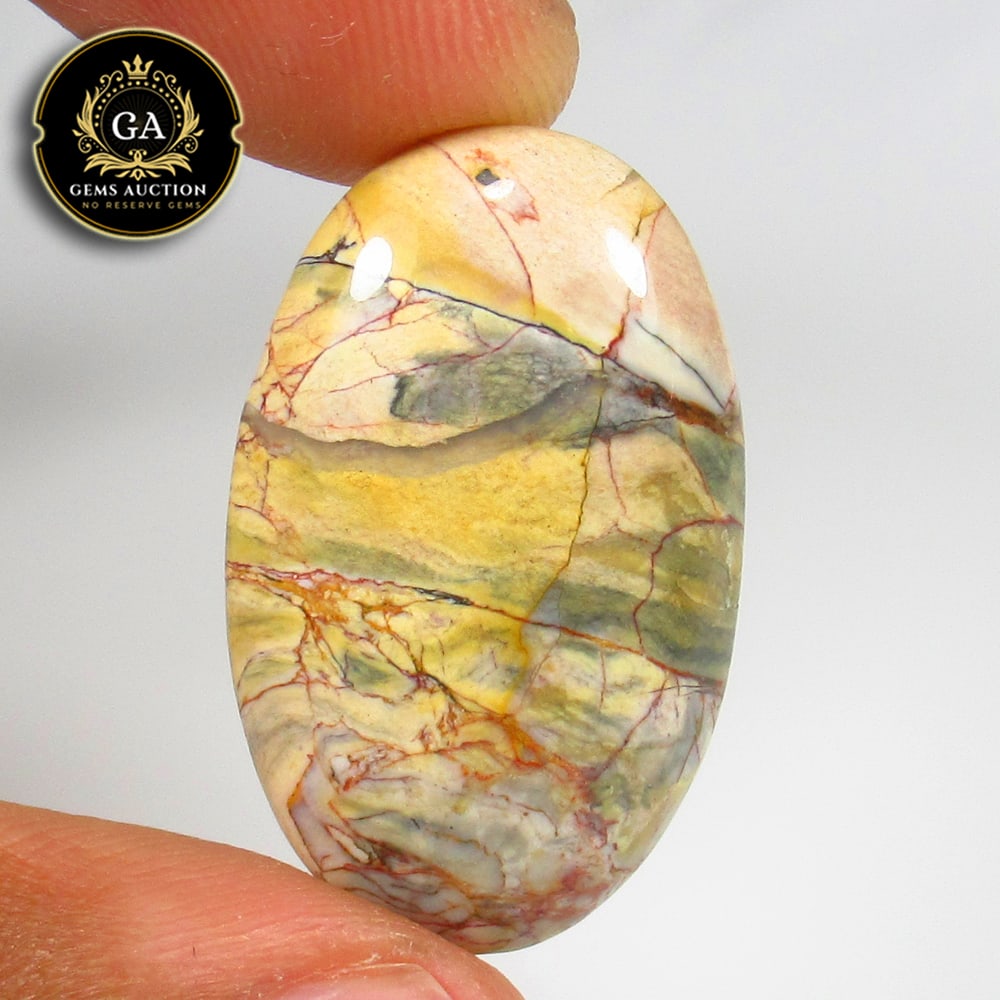 24.00 Ct Natural Jasper Oval Cab (1 of 2)
