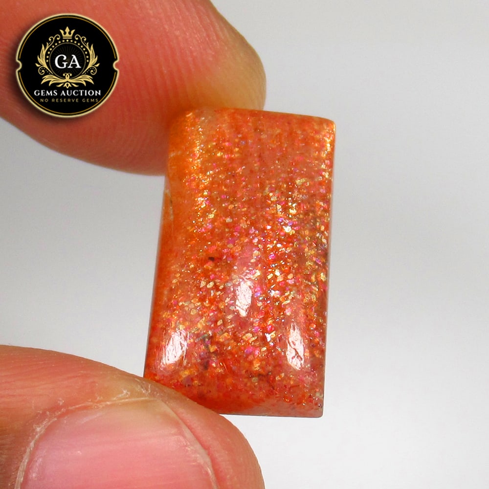 9.37 Ct Natural Sunstone Octagon Cab: weight - 9.37 Ct / Size - 19.00 x 10.50 x 4.50 mm / Shape - Excellent Octagon Cab / Origin - Brazil / Treatment - None