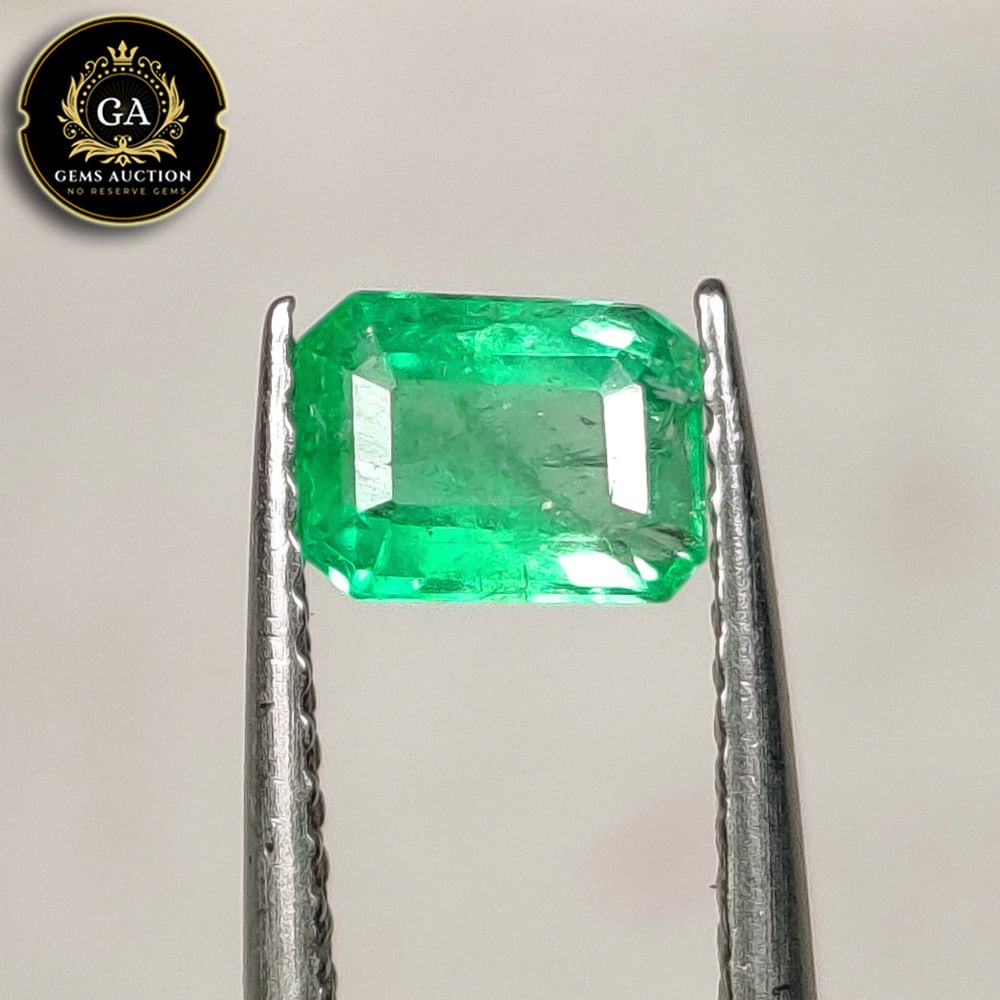 0.57 Ct Natural Zambian Green Emerald Octagon Cut: Weight - 0.57 Ct / Size - 6.10 x 4.60 x 3.00 mm / Shape - Octagon Cut / Color - Green / Clarity - SI / Origin - Zambia / Treatment - Colorless Oil