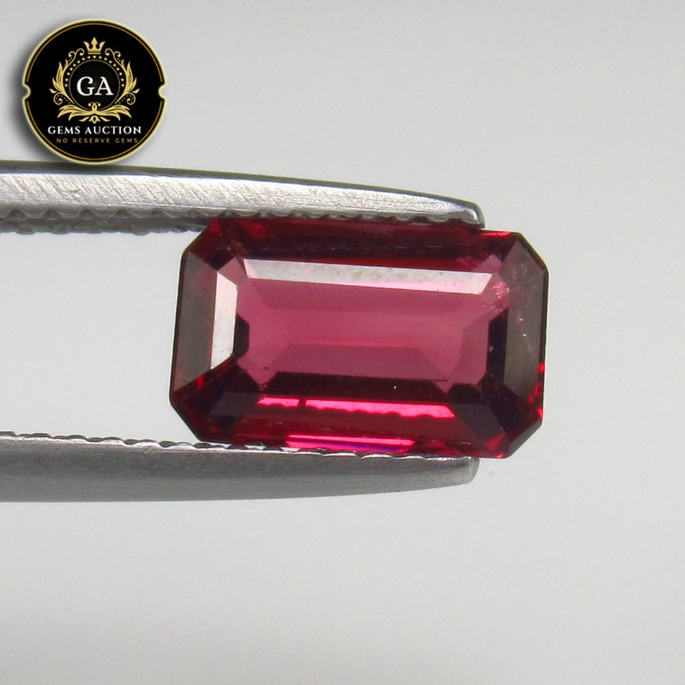 1.81 Ct Natural Rhodolite Garnet "Almandine Red" Octagon Cut: Weight - 1.81 Ct / Size - 9.10 x 5.60 x 3.20 mm / Shape - Octagon Cut / Clarity - Transparent / Origin - Nigeria / Treatment - None