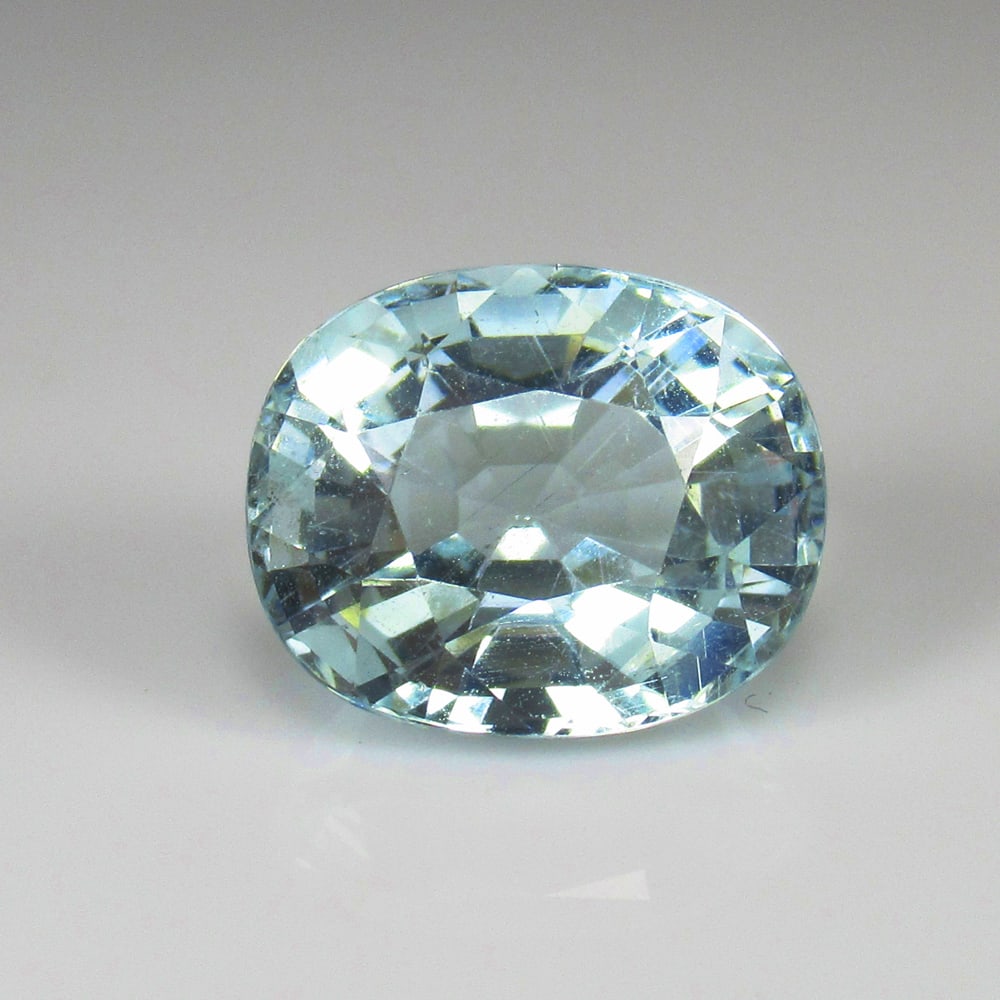 6.76 Ct Natural Blue Aquamarine Cushion Cut (1 of 3)