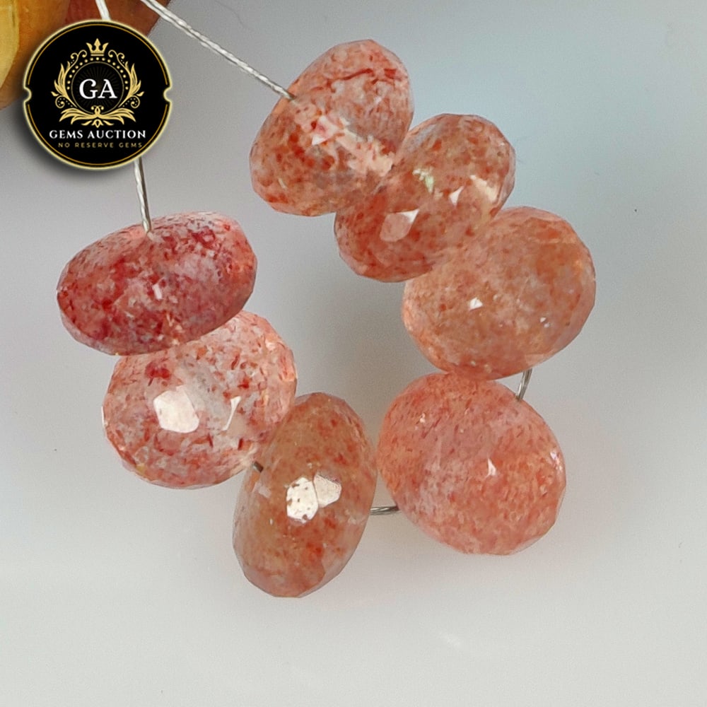 19.46 Ct Natural Strawberry Quartz Drilled Round Beads (1 of 3)