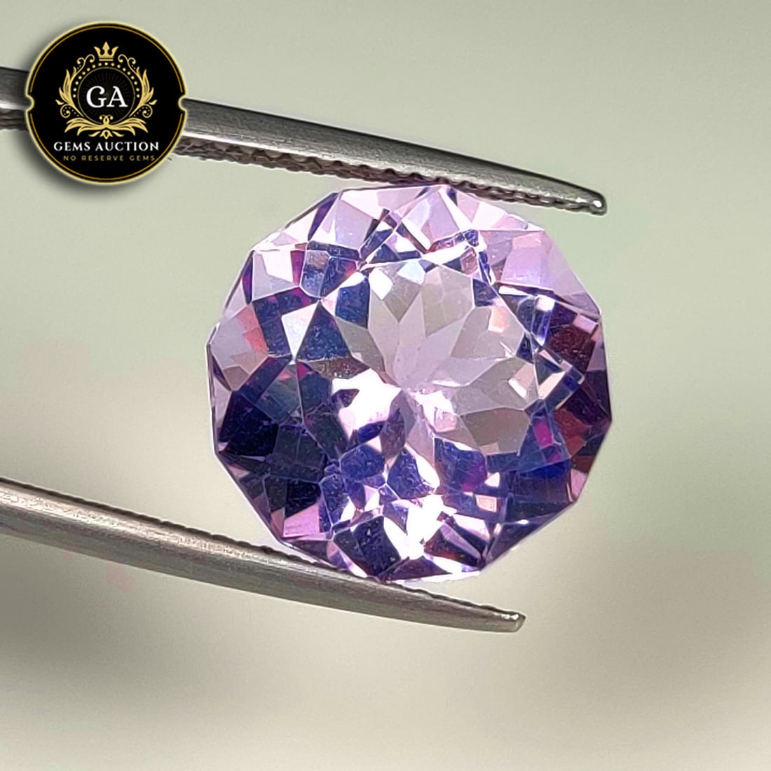 7.40 Ct Natural Purple Amethyst Round Cut (1 of 3)