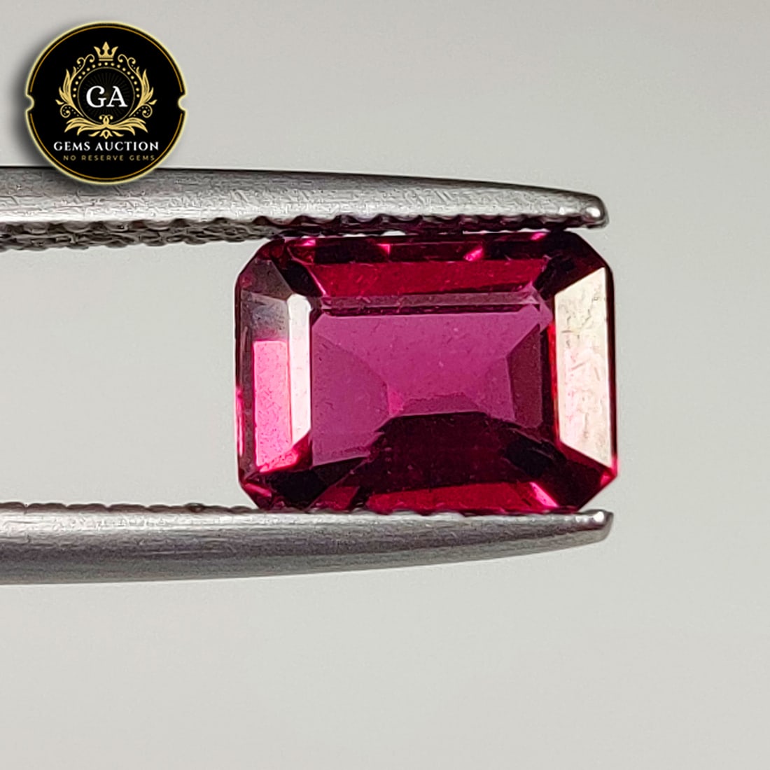 1.96 Ct Natural Rhodolite Garnet "Almandine Red" Octagon Cut: Weight - 1.96 Ct / Size - 7.90 x 6.00 x 3.60 mm / Shape - Octagon Cut / Clarity - VVS / Origin - Nigeria / Treatment - None