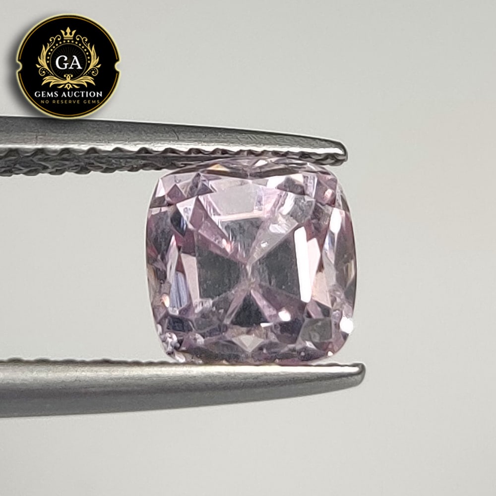2.58 Ct Natural High Quality Sweet Pink Kunzite Cushion Cut: Weight - 2.58 Ct / Size - 7.10 x 6.90 x 6.50 mm / Shape - Cushion Cut / Color - Sweet Pink / Clarity - VVS / Origin - Afghanisthan / Treatment - None