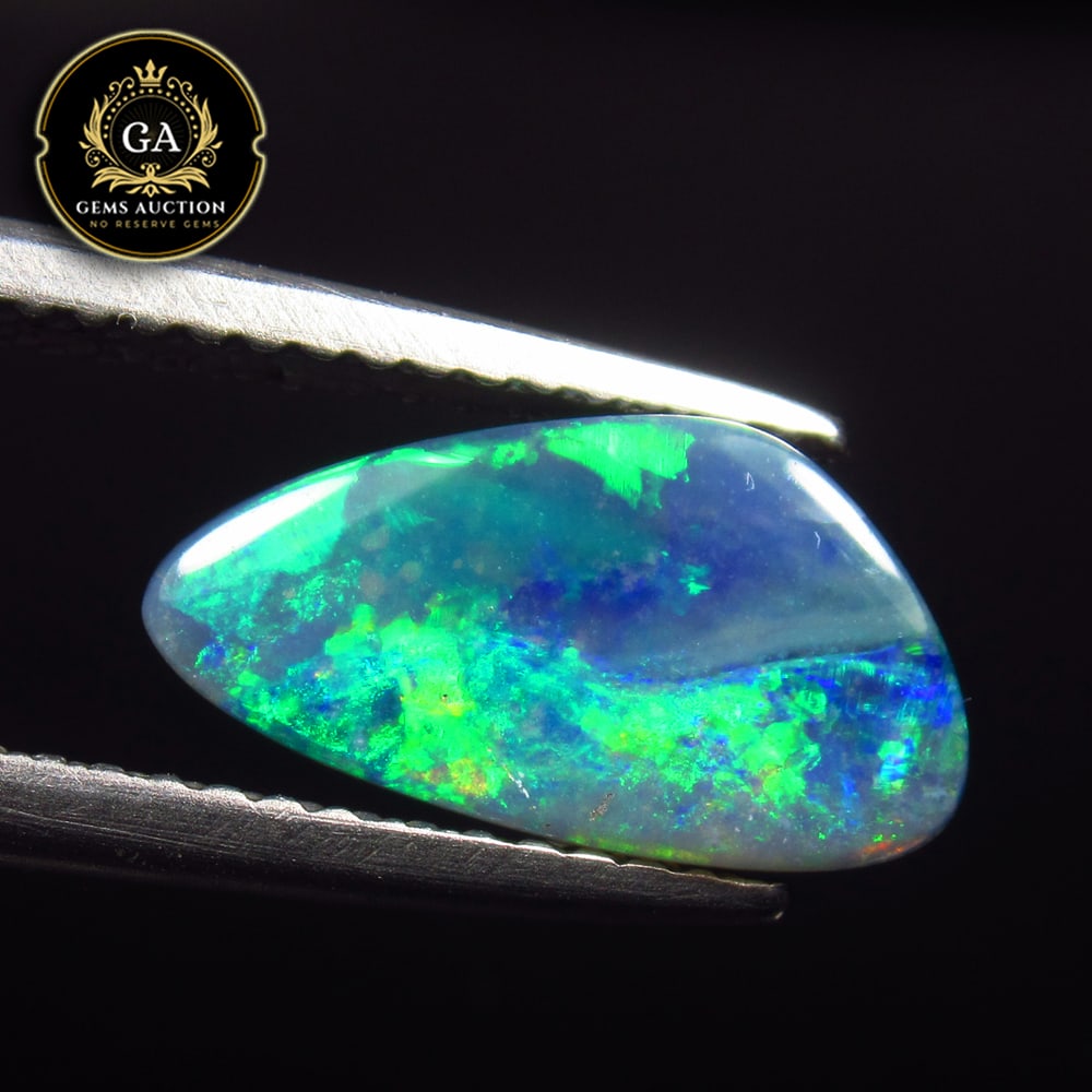 1.80 Ct Natural Australian Doublet Opal Pear Cab (1 of 3)